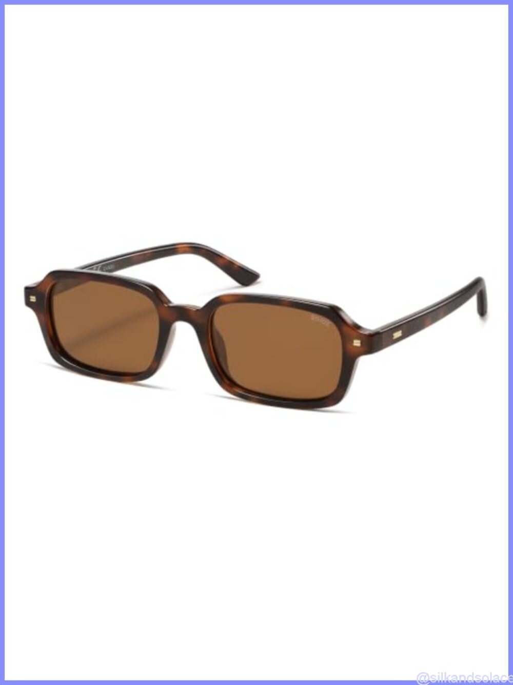 SOJOS Trendy Rectangle Polarized Sunglasses Mens Womens SJ2610